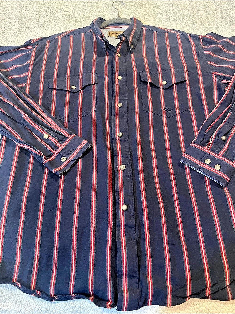 Roper Men's Striped Button Down Size Large Like New